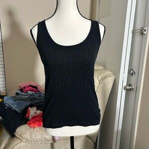 Grane Black Studded Tank Top